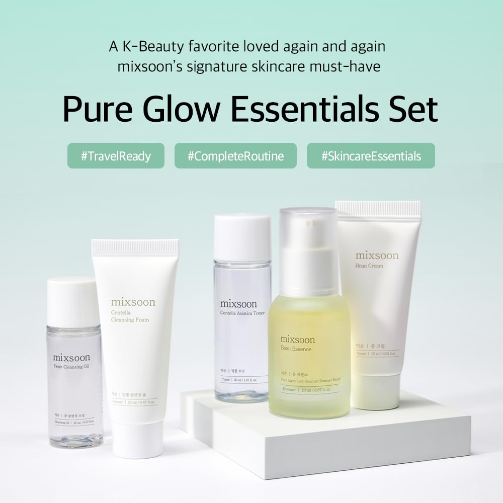Korean Pure Glow Essentials 5 step skincare kit