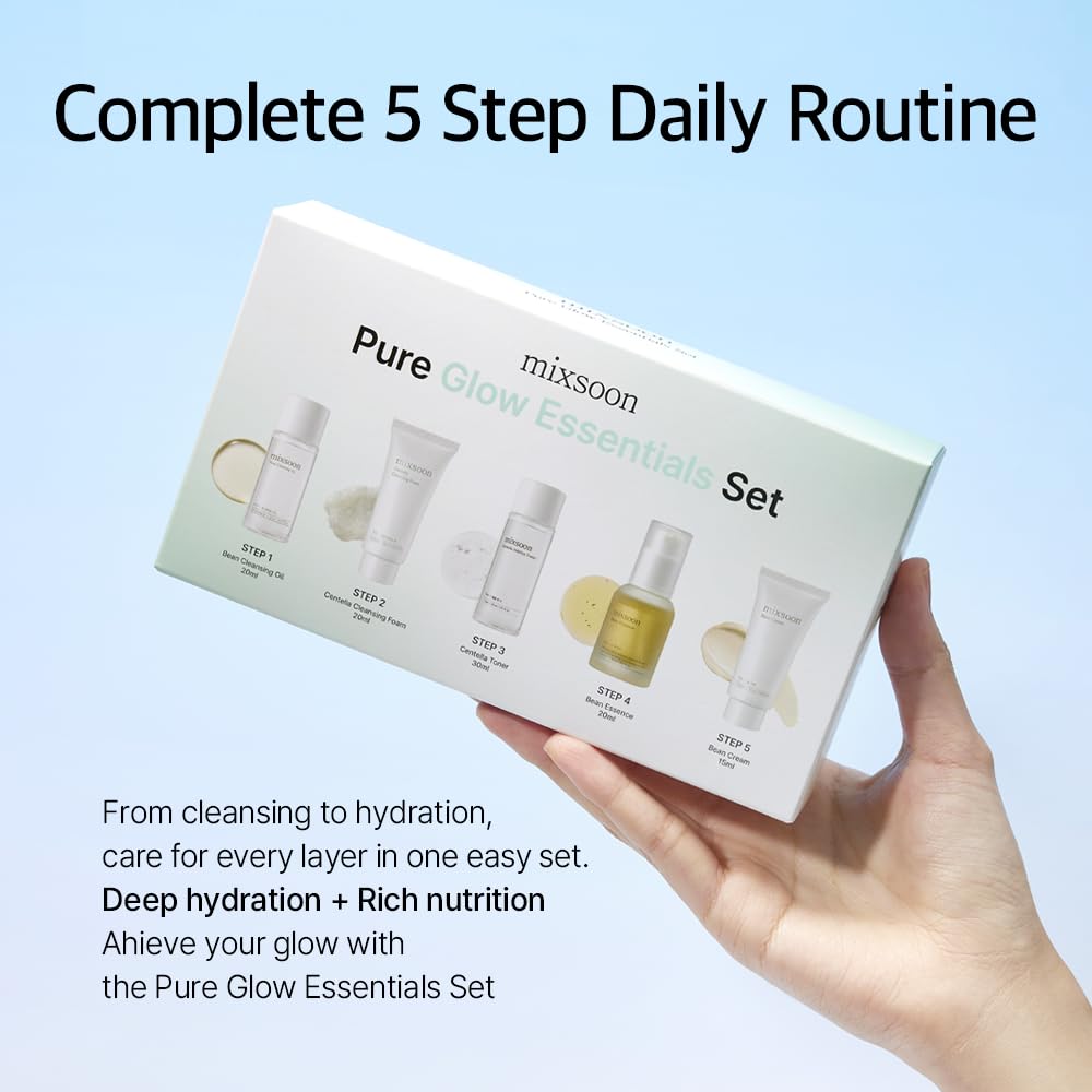 Korean Pure Glow Essentials 5 step skincare kit