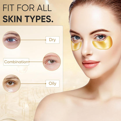 24K Gold Under Eye Patches