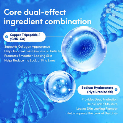 GHK-Cu Copper Peptide Serum with GHK-Cu + Hyaluronic Acid